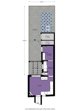 Floorplan - Dorpsstraat 67, 3284 AC Zuid-Beijerland